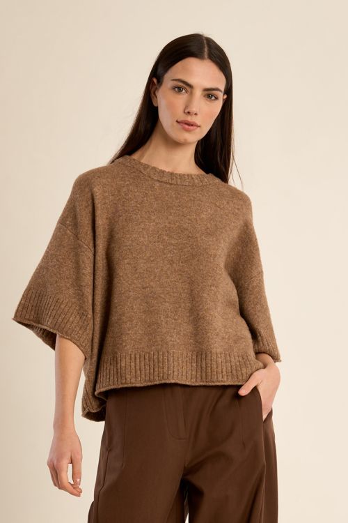 Pull en maille évasé