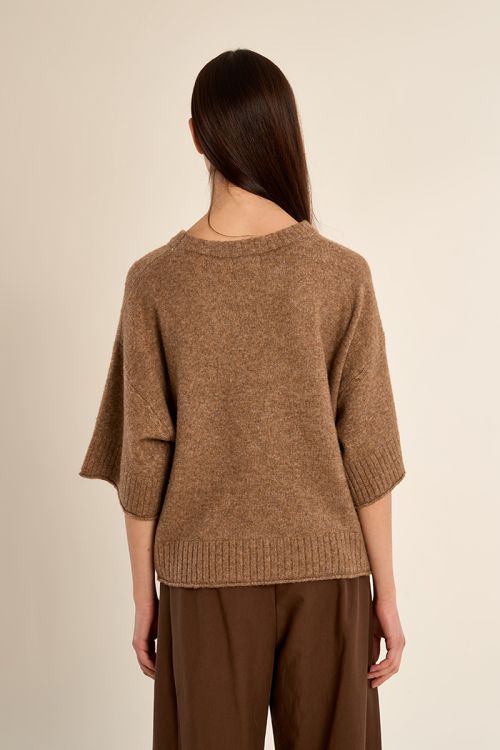 Pull en maille évasé