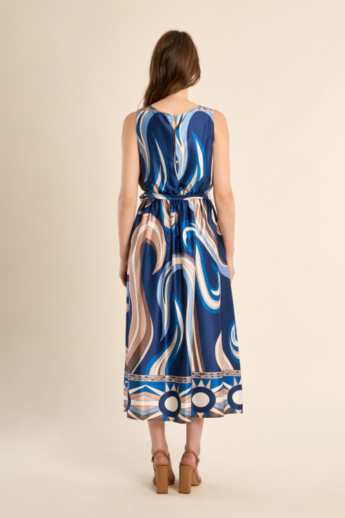Robe longue imprimée