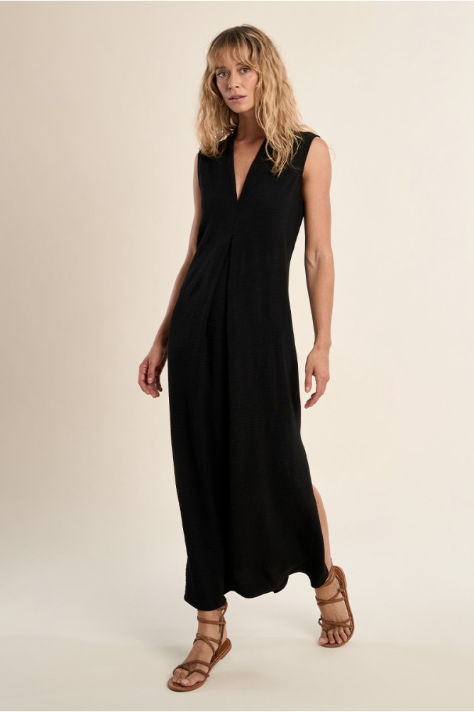 Robe longue trapèze