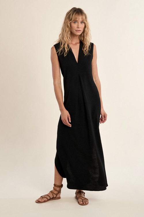 Robe longue trapèze