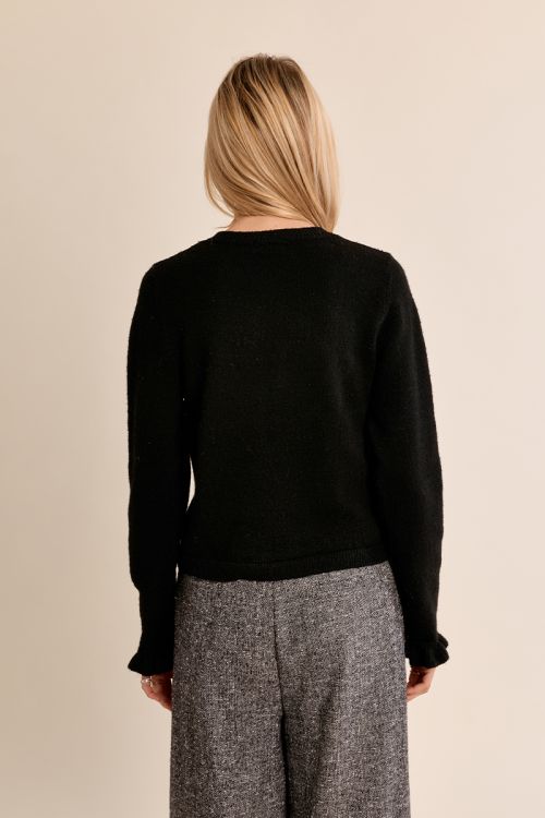 Cardigan en maille à fronces