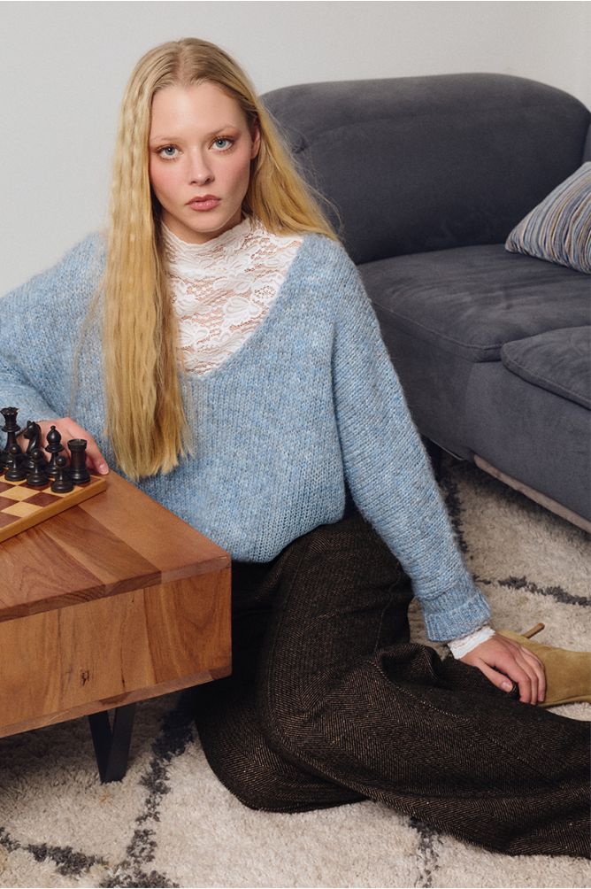Pantaloni ampi in misto lana - Molly Bracken