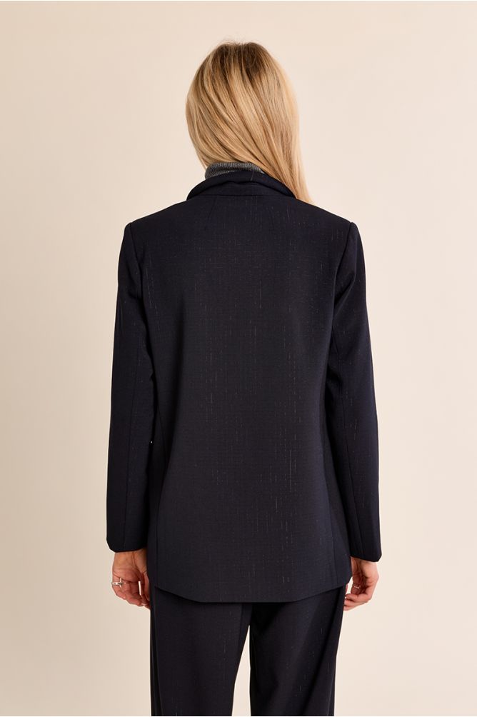 Blazer de manga larga cuello y solapa