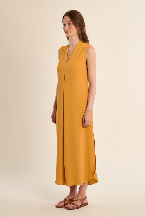 Robe longue trapèze