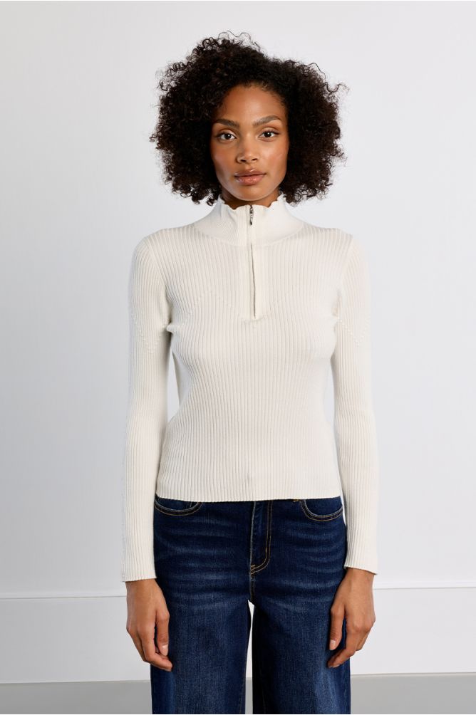 Jersey de manga larga cuello alto