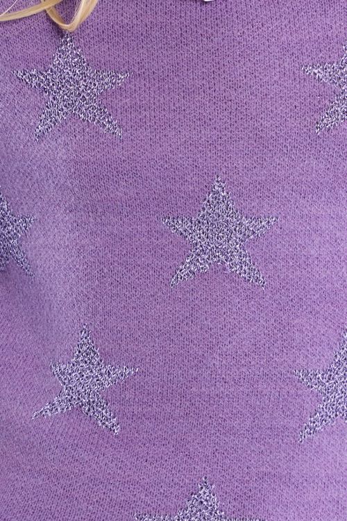 Pull en maille à motifs étoiles