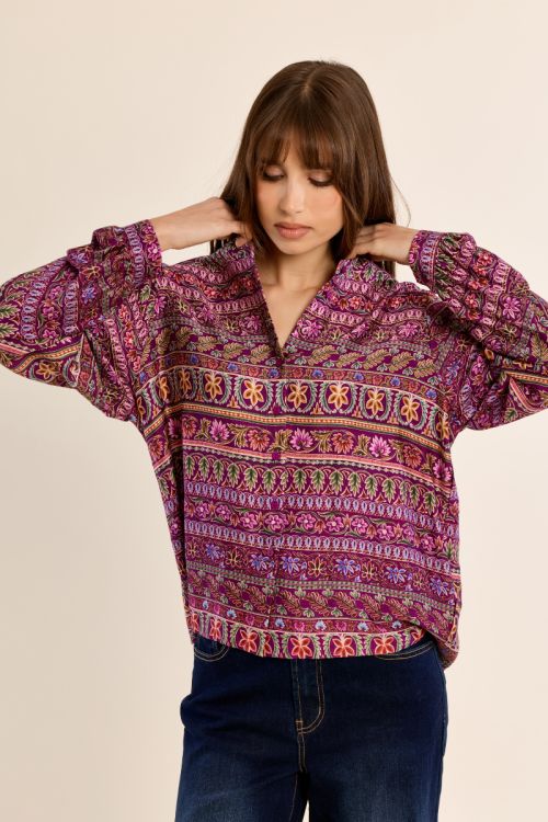 Camisa de manga larga con estampado