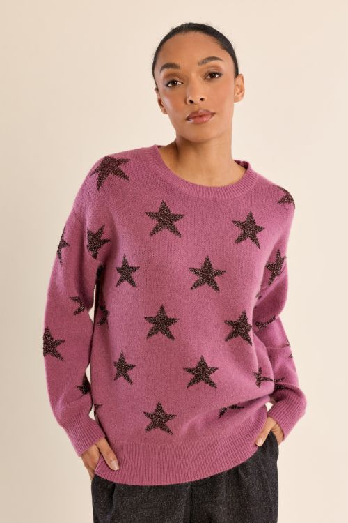 Pull en maille, étoilé
