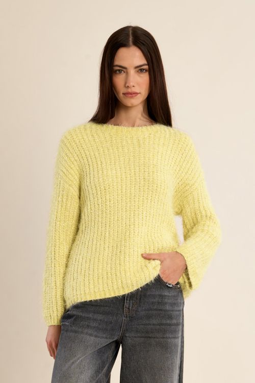Plain knit sweater