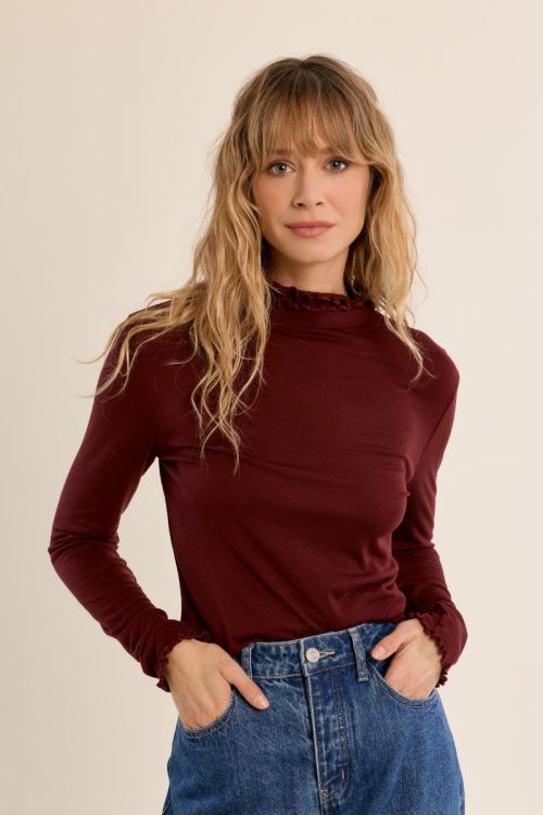 Sous-pull, col festonné