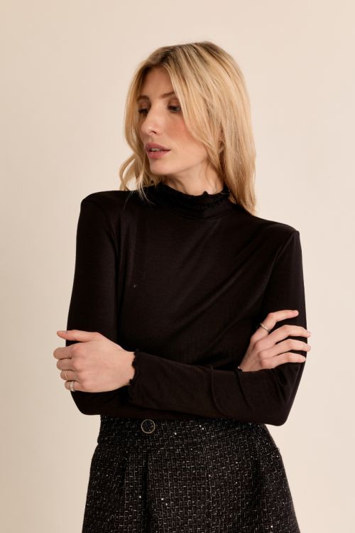 Sous-pull, col festonné