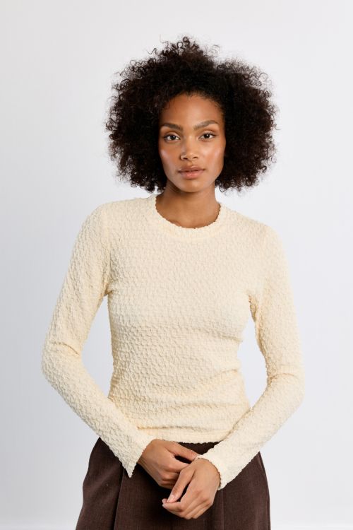 Pull en maille bouclette, droit