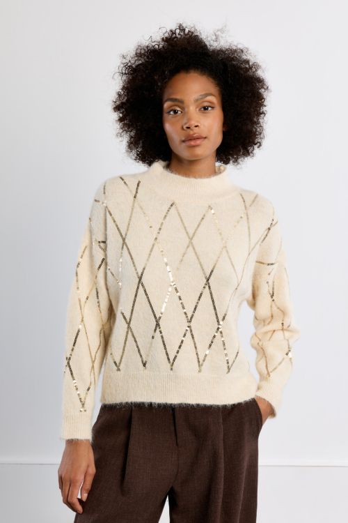 Pull en maille, à sequins