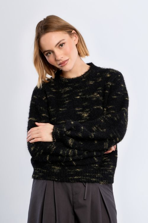 Fluffy knit sweater