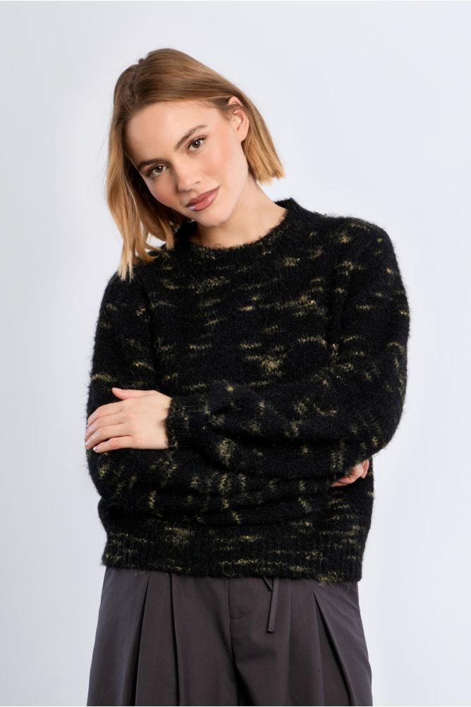 Fluffy knit sweater