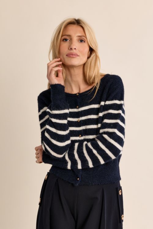 Cardigan à rayures
