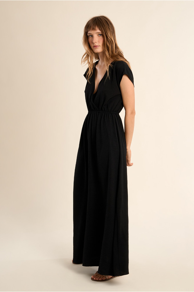 Maxi dress with elasticated waist
