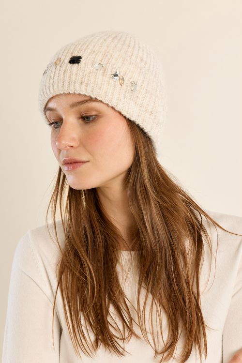 Gorro detalle abalorios