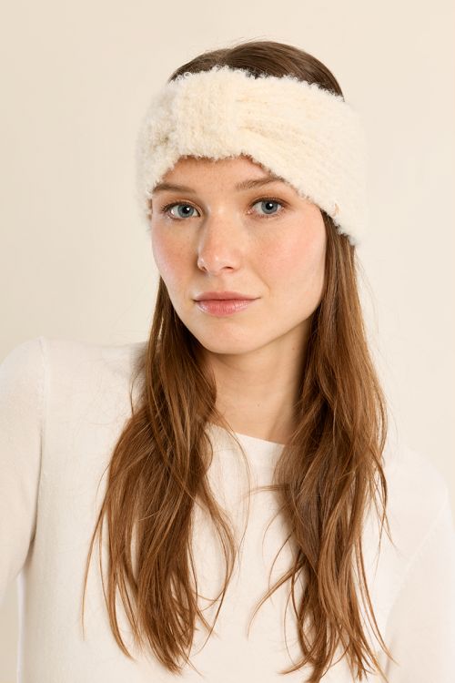 Bandeau en laine chinée