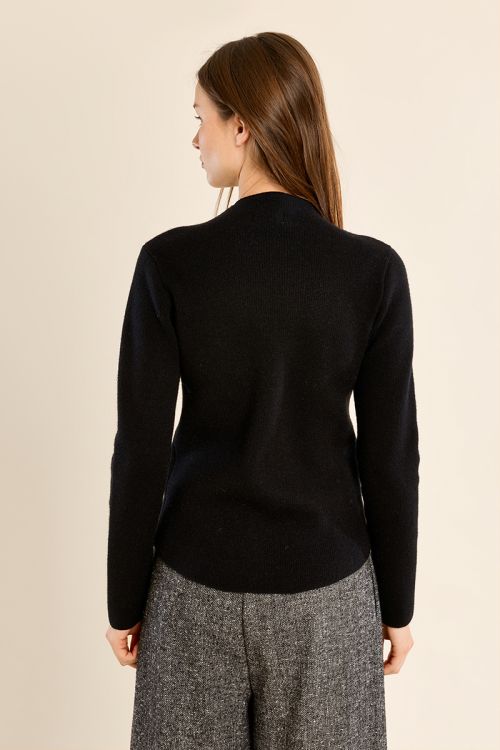 Straight sweater in fine knit
