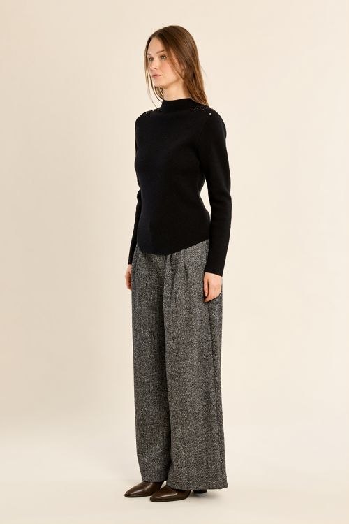 Pull droit en maille fine