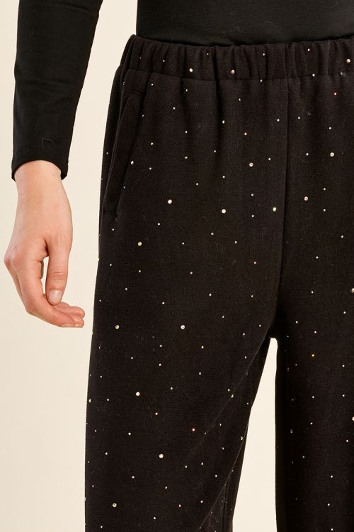 Pantalón largo detalle brillantitos