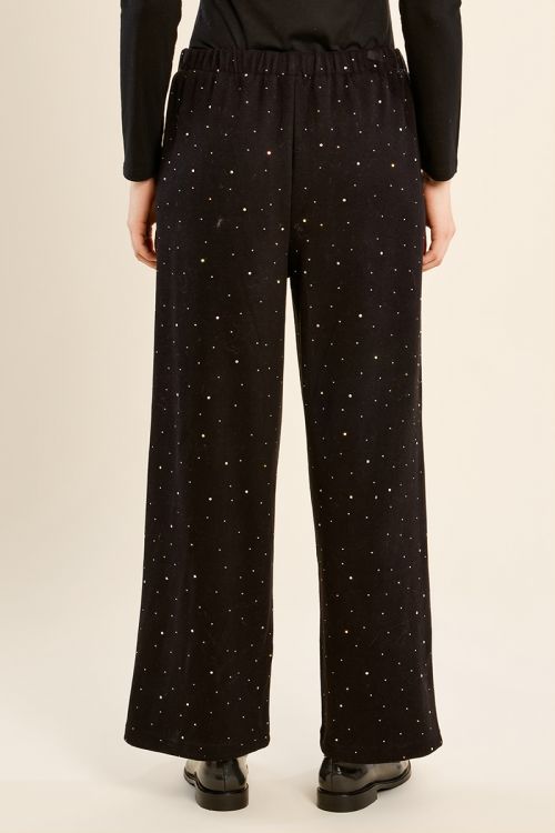 Pantalón largo detalle brillantitos