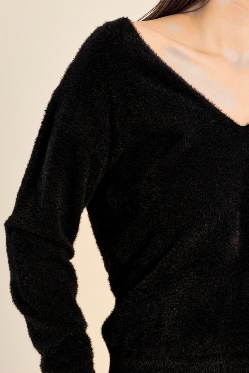 Jersey de manga larga cuello en V