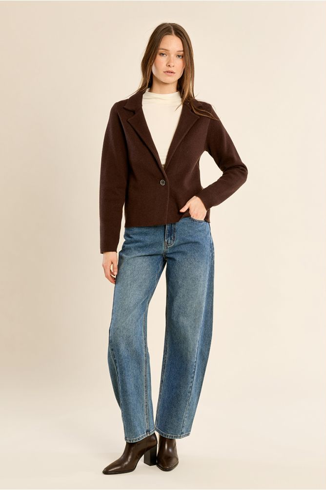 Veste blazer crop