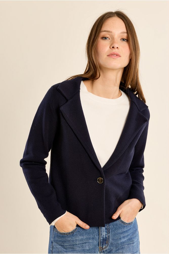 Veste blazer crop