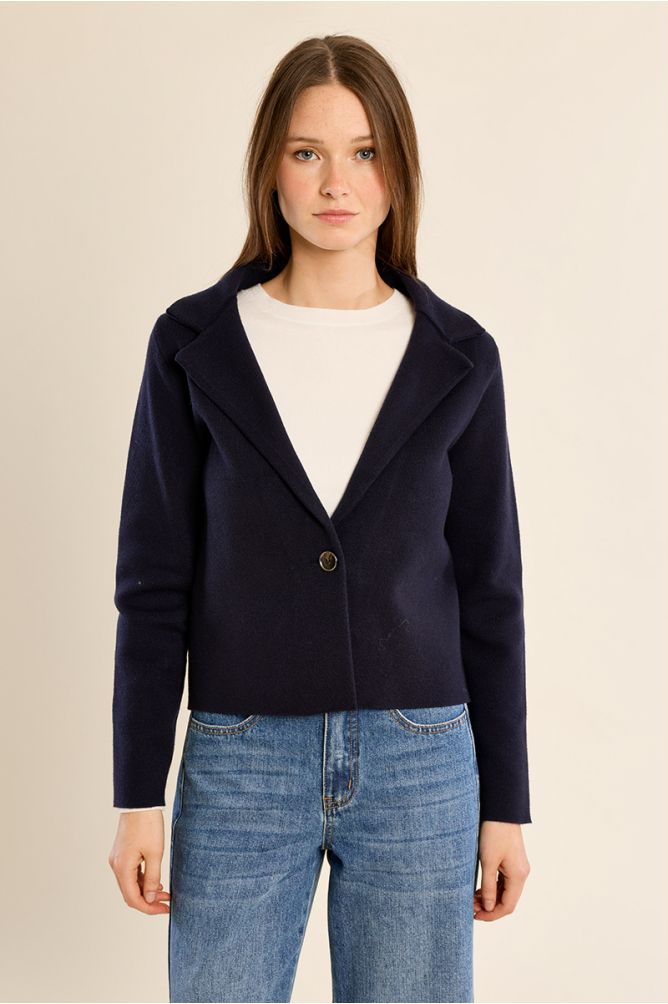 Crop blazer jacket