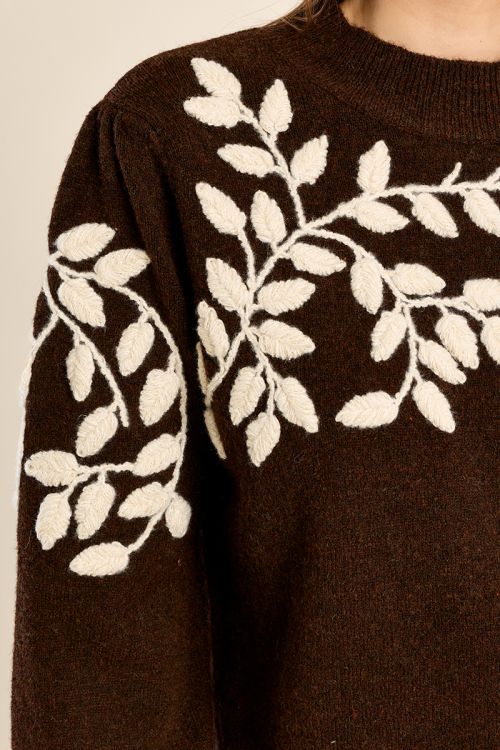 Jersey de manga larga detalle flores