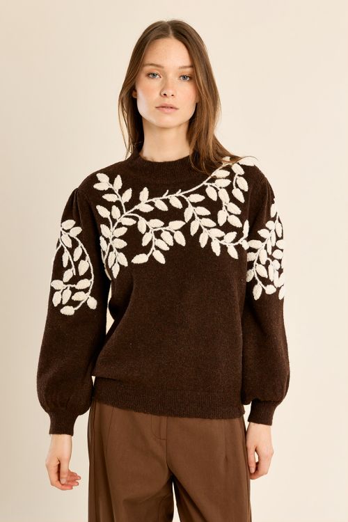 Jersey de manga larga detalle flores