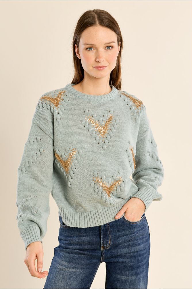 Pull détails fantaisie