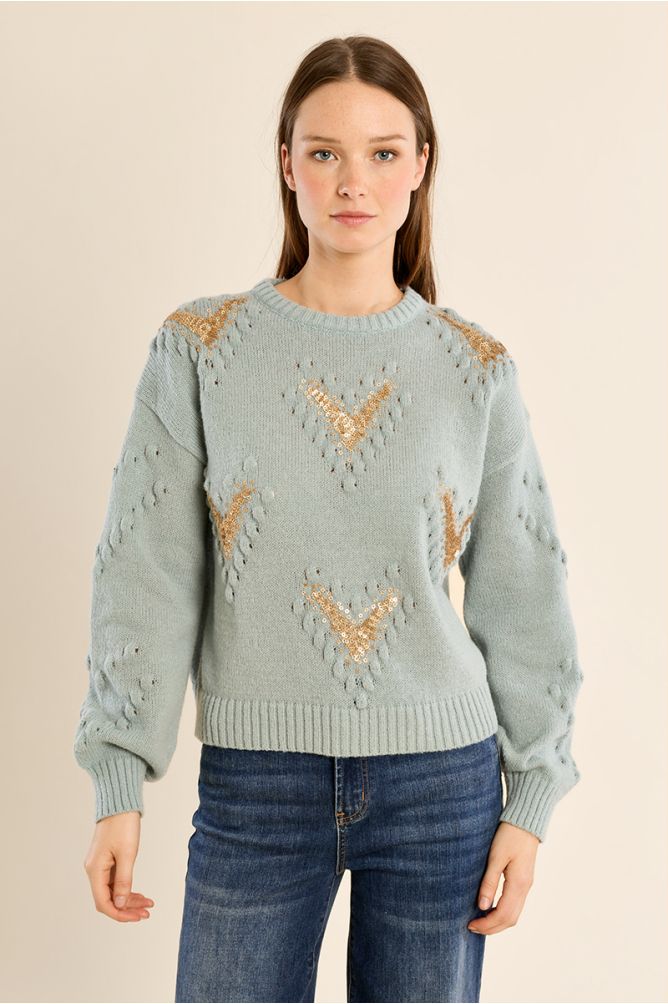 Pull détails fantaisie