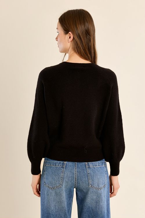 Button-down knit sweater