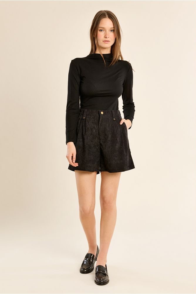 Short droit, taille haute