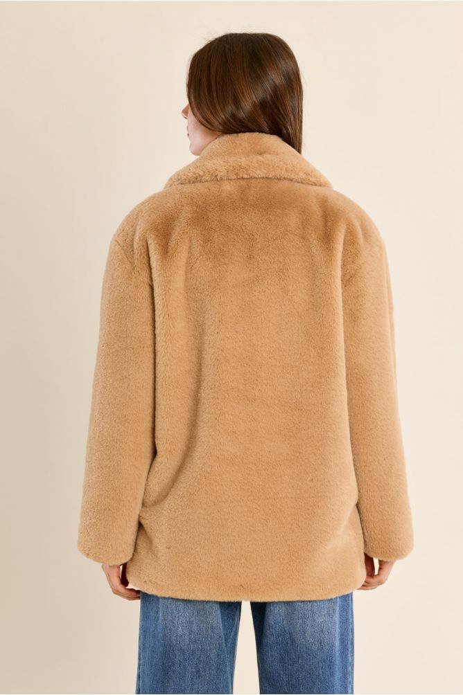 Chaqueta de manga larga de peluche