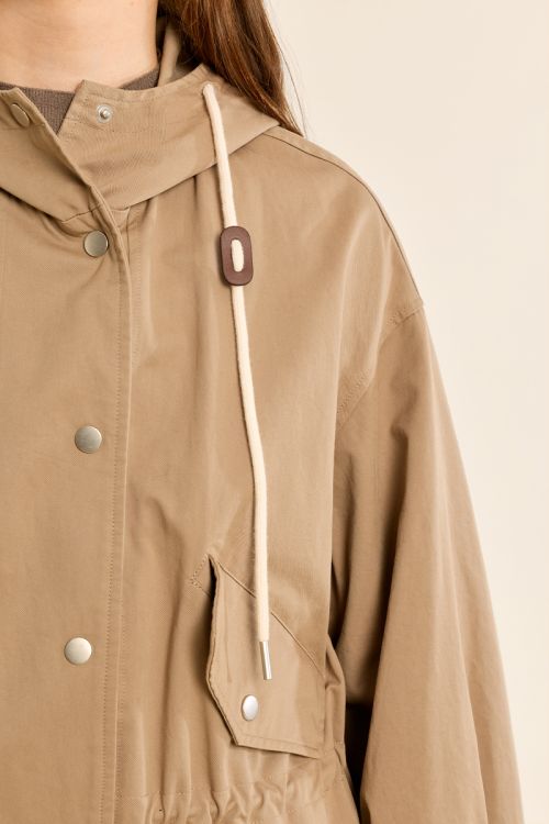 Trench-coat à capuche