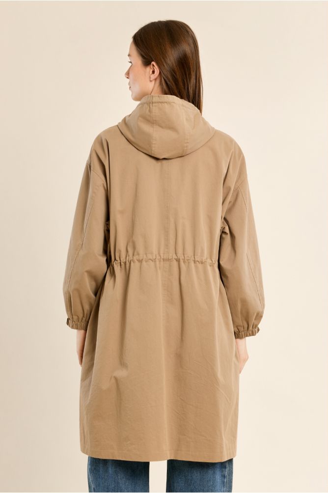 Trench-coat à capuche
