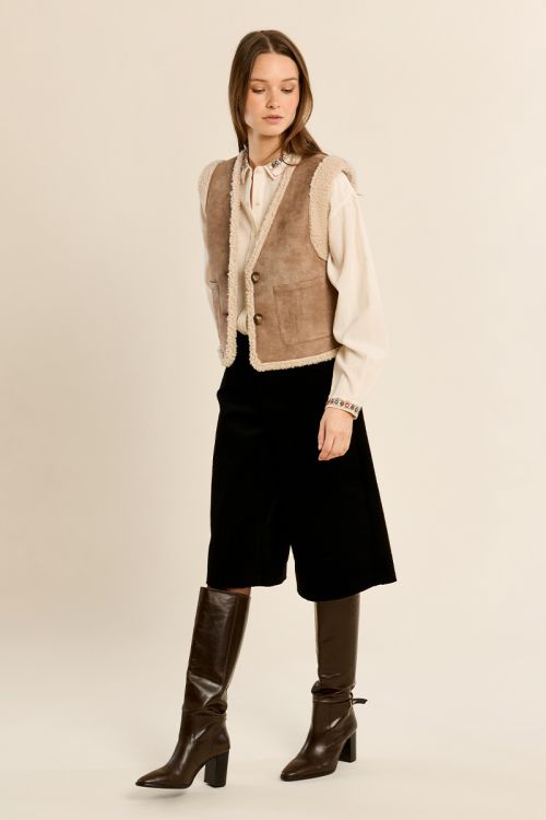 Flared Bermuda shorts