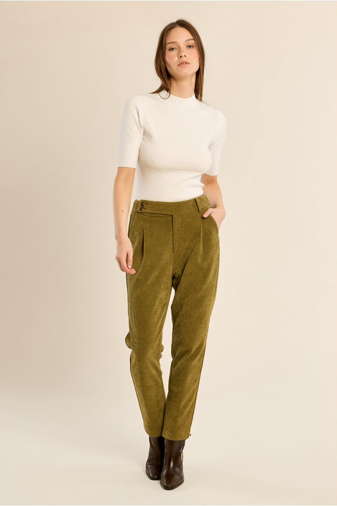 Pantalón tobillero de micropana