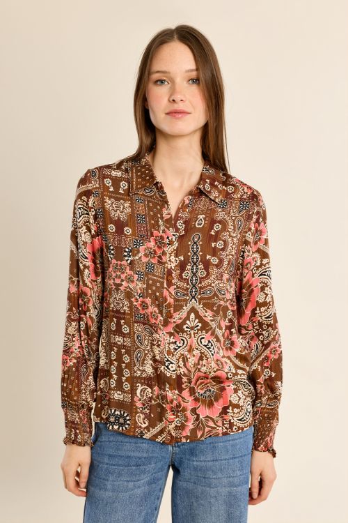 Flowing paisley print shirt