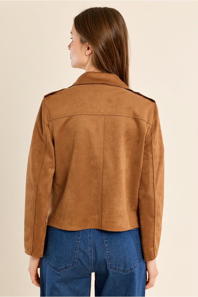 Veste perfecto en suédine