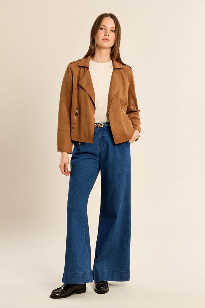 Veste perfecto en suédine