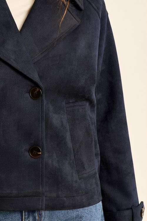 Chaqueta de manga larga cuello y solapa