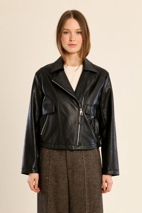 Faux leather jacket