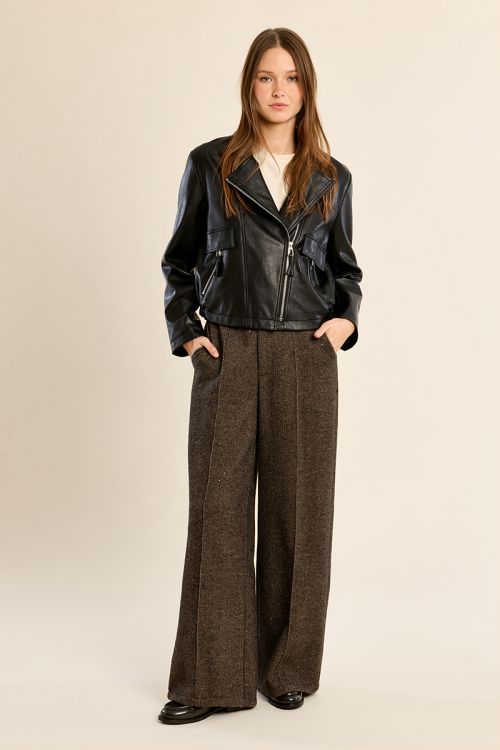 Blouson en simili-cuir
