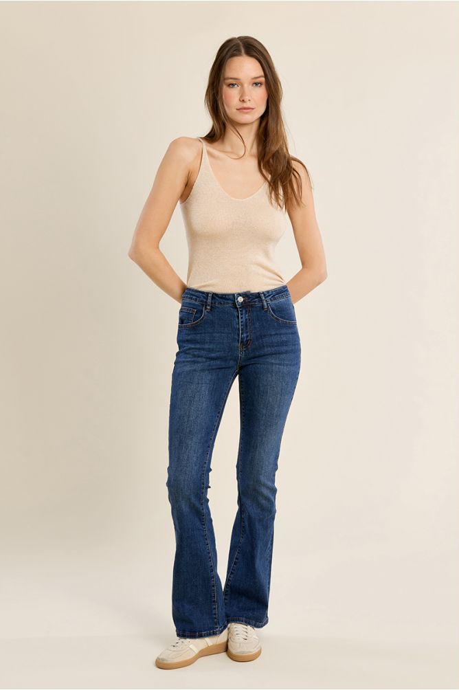 Jean boot‑cut taille haute